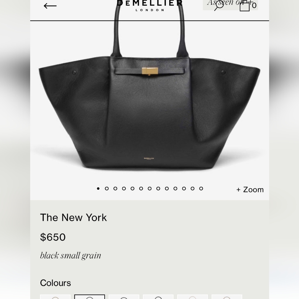 Authentic Demellier purse, Olive